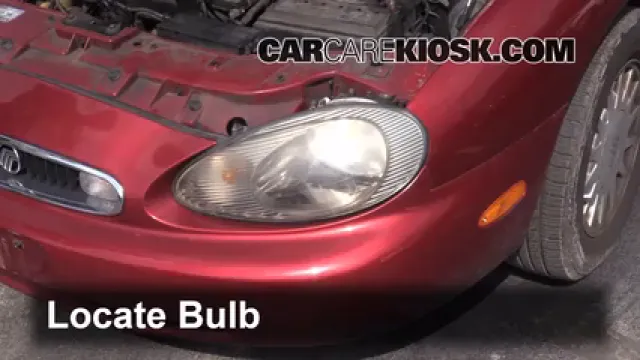 1999 Mercury Sable LS 3.0L V6 Sedan Éclairage Feux de route (remplacer l'ampoule)